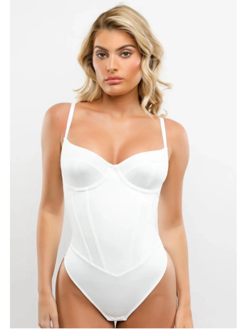 Shapewear Tummy Control Corset Thong Bodysuit size L